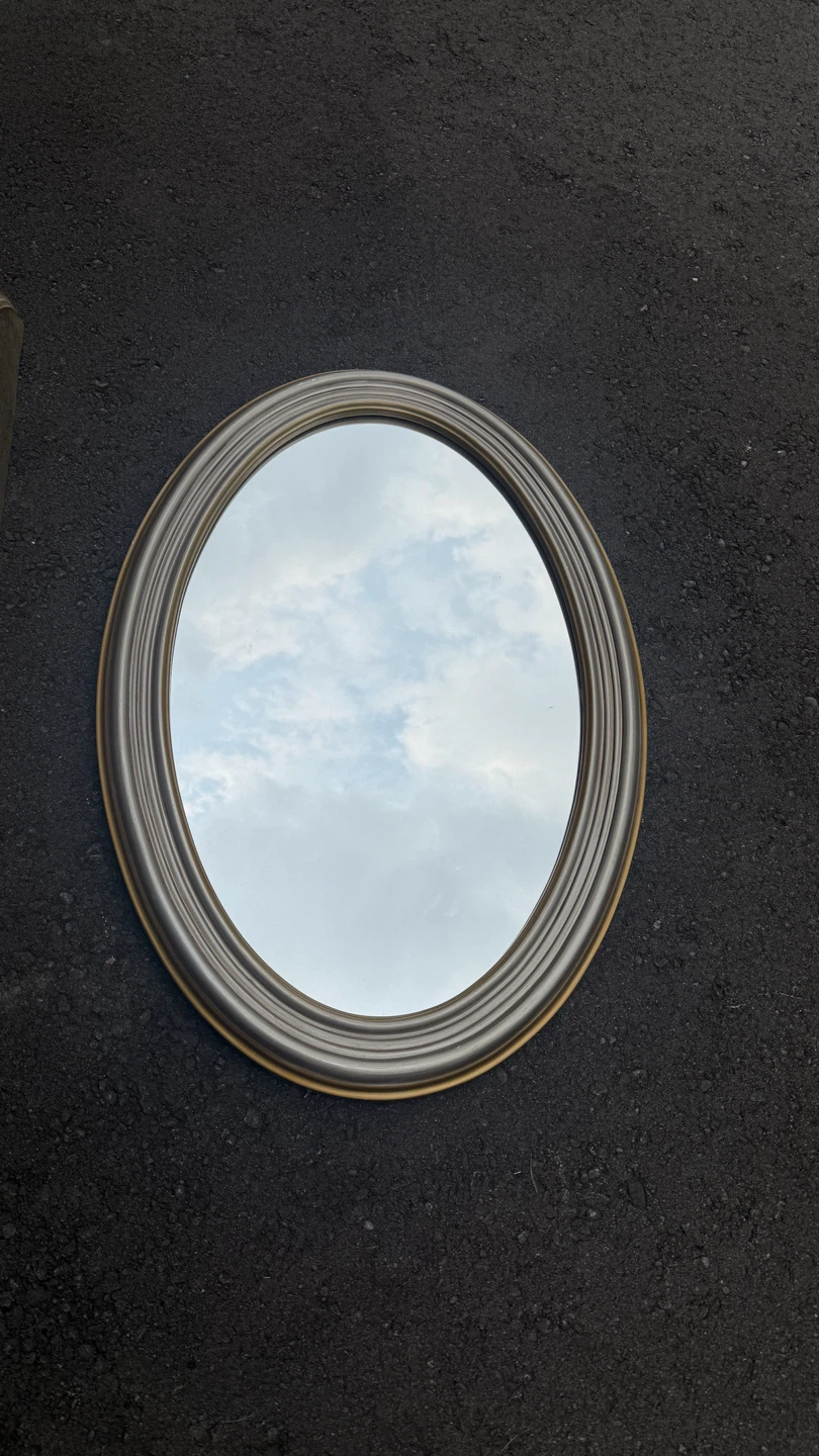 Oval Mirror with Decorative Shelf - photo 4