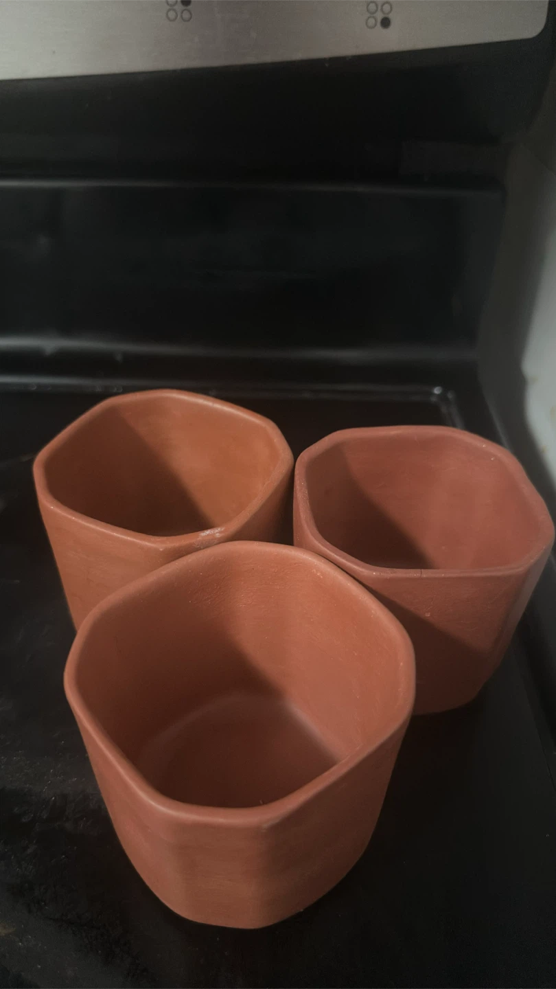 Set of 3 Glass Ramekins and 2 Terracotta Ramekins - photo 3