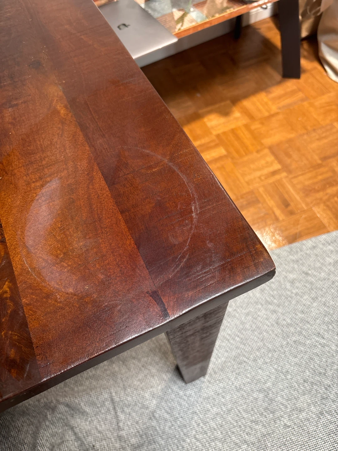wood table plus bench - photo 3