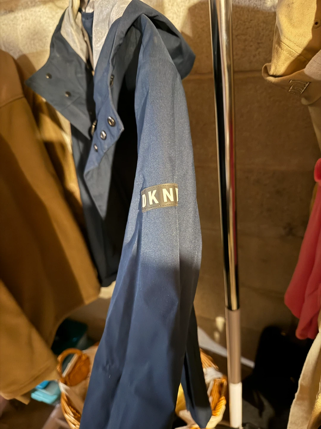 DKNY Navy Blue Hooded Jacket - photo 3