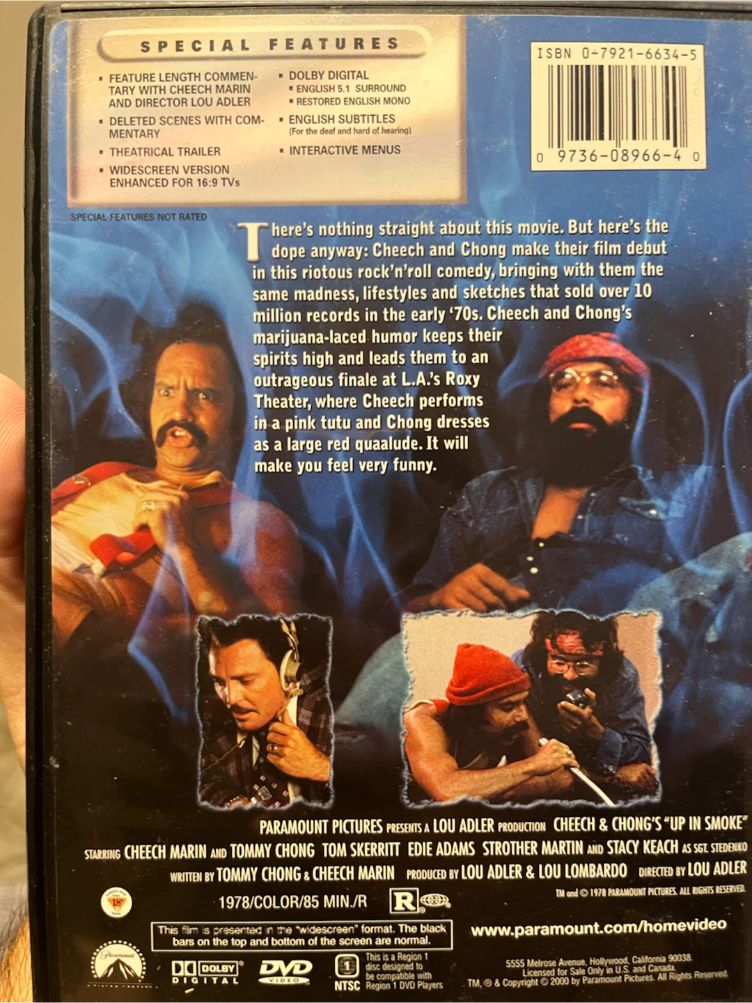 Up In Smoke - Cheech and Chong DVD - photo 2