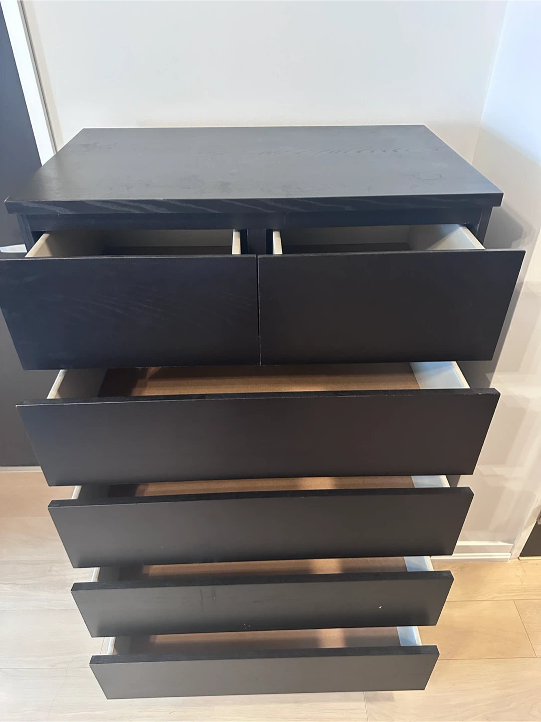 IKEA MALM 6-drawer Dresser, Black - photo 2