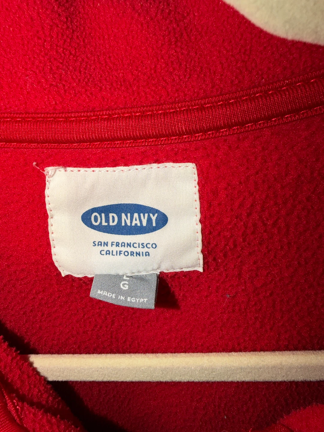 Old Navy Red Fleece Zip-Up Jacket