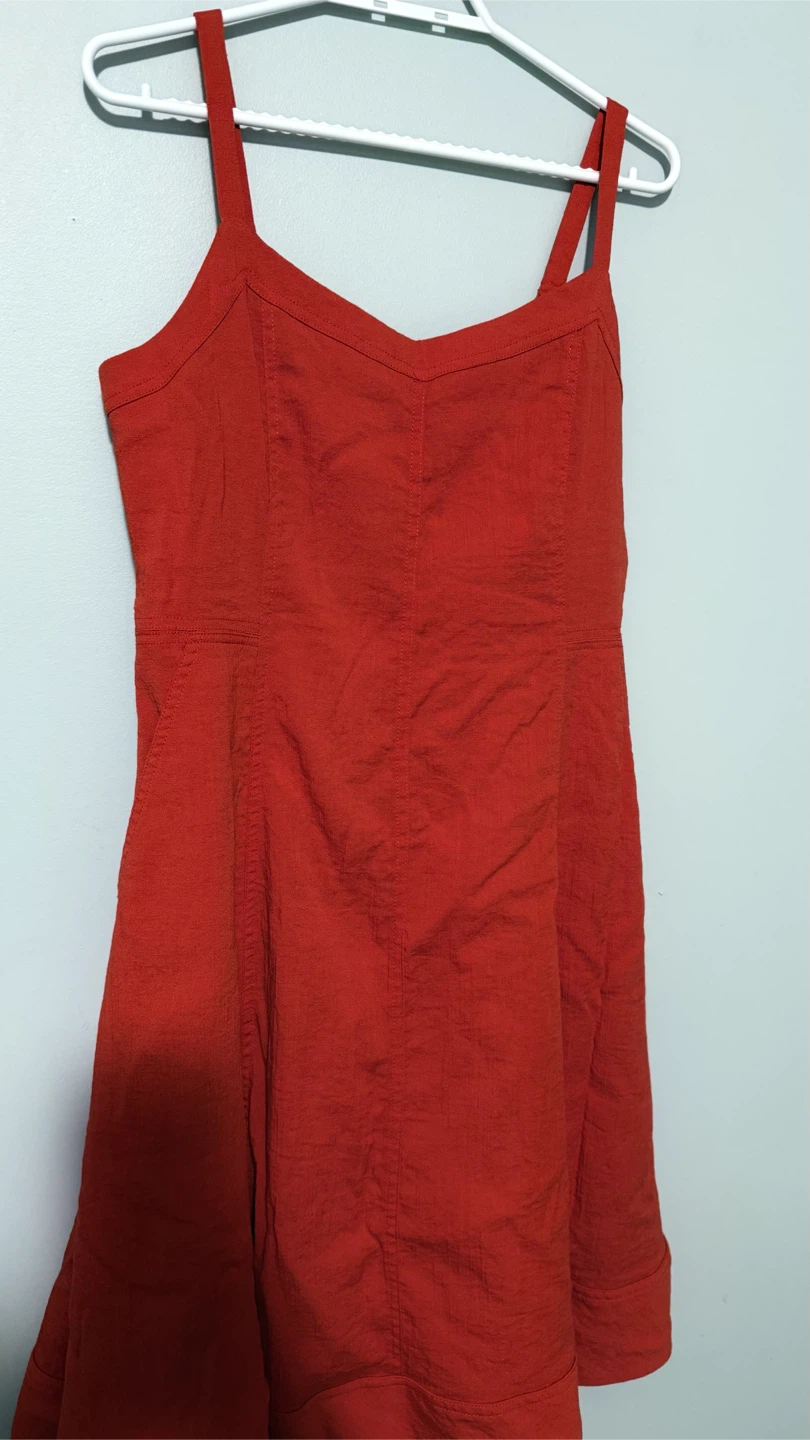 Melanie Lyne Orange Sundress - Size 14
