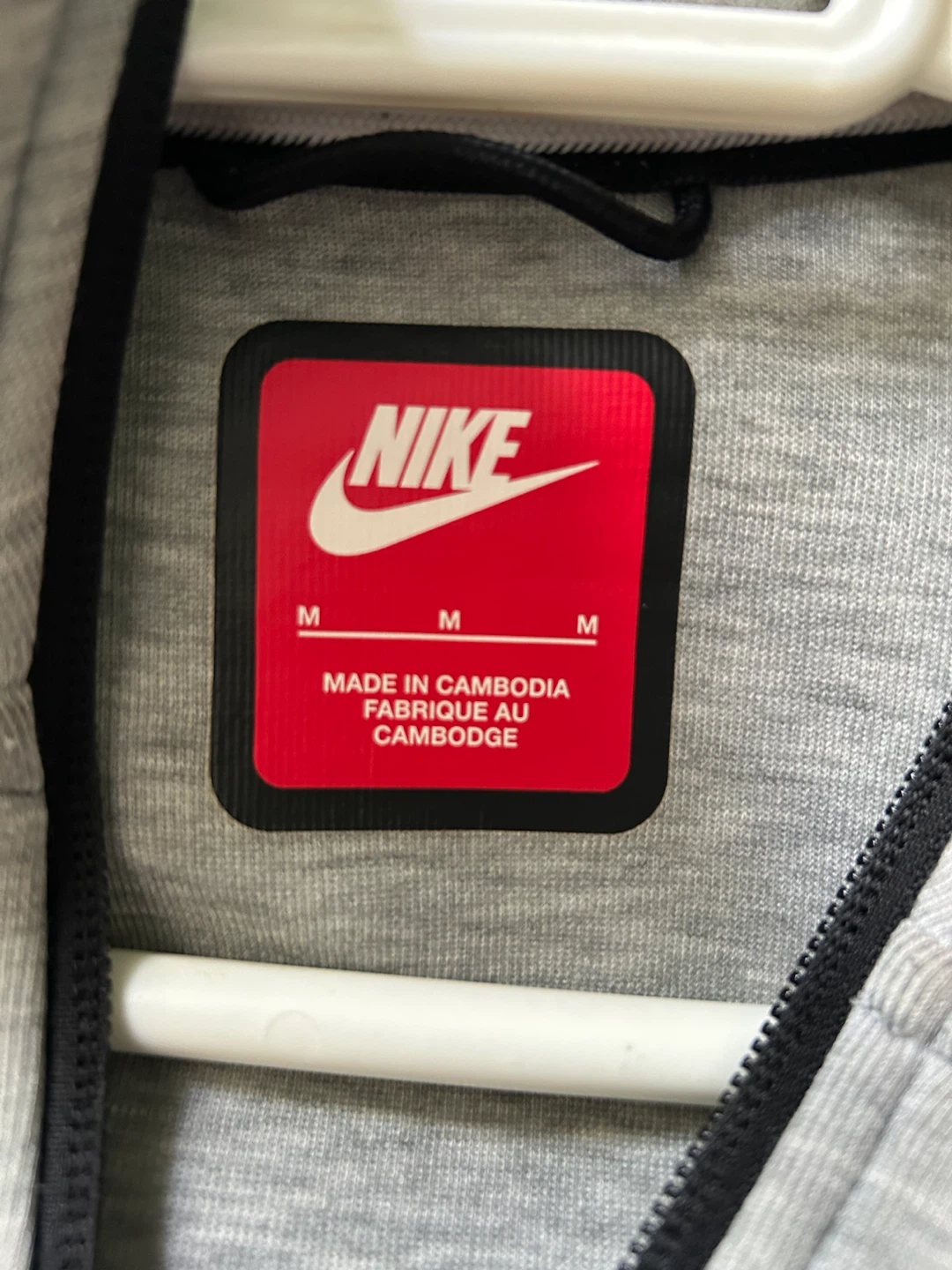 Nike Tech Fleece Full Zip Hoodie - Grey - Size M - photo 3