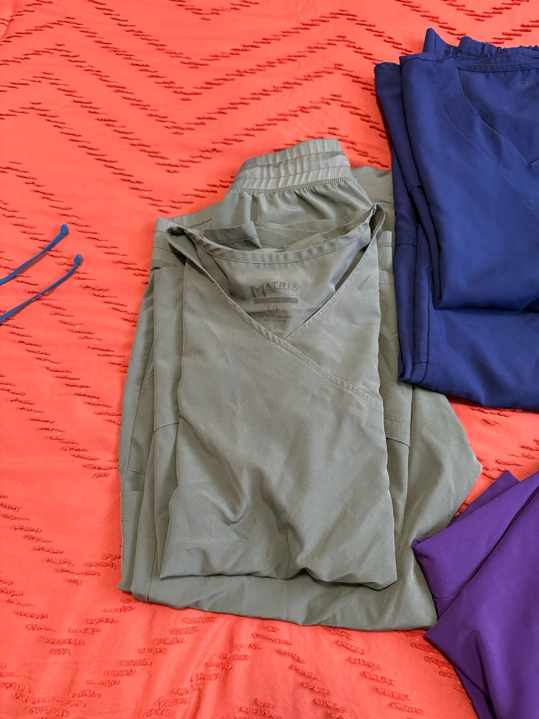 Matrix Scrub Set - Purple, olive , blue, light gray and seagreen - photo 3