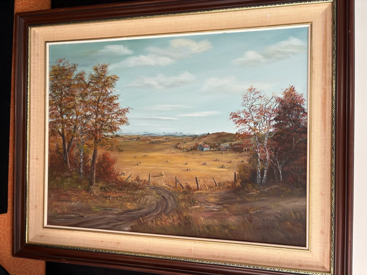 30” x 25” Framed Oil Painting Canadian Artist - photo 2