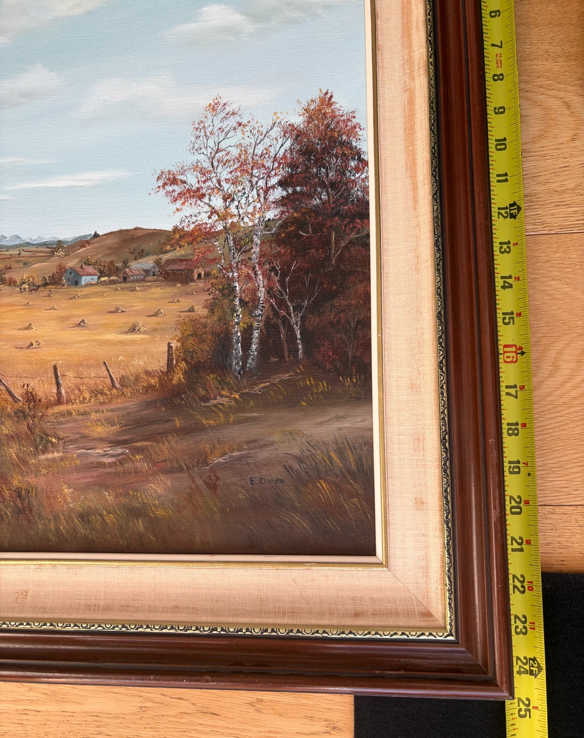30” x 25” Framed Oil Painting Canadian Artist - photo 5