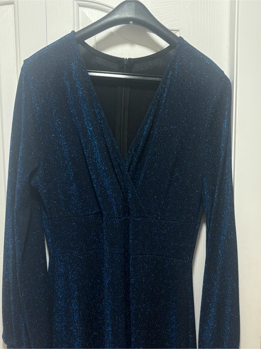 Sparkly Blue Long Sleeve Dress - photo 2