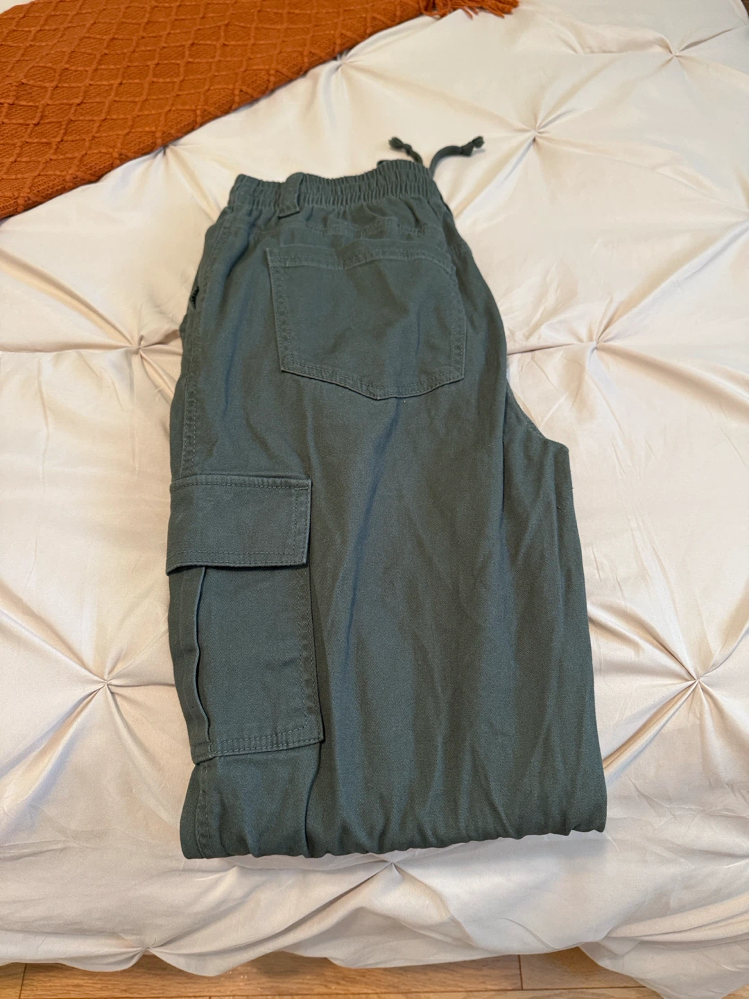 Black Textured Joggers
