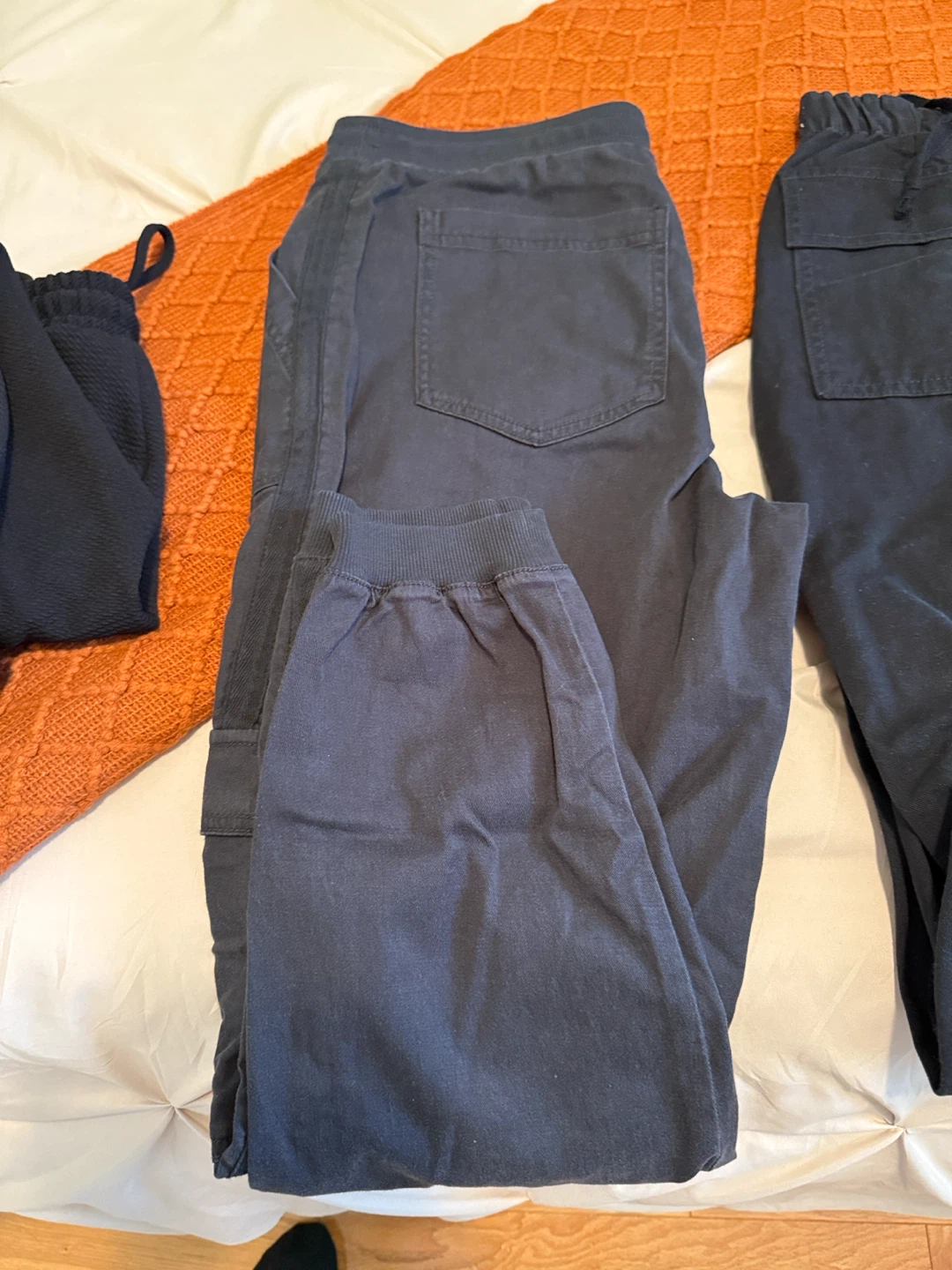 Black Textured Joggers - photo 4
