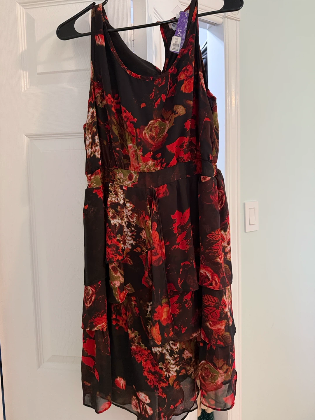 Women's floral tiered dress - photo 2