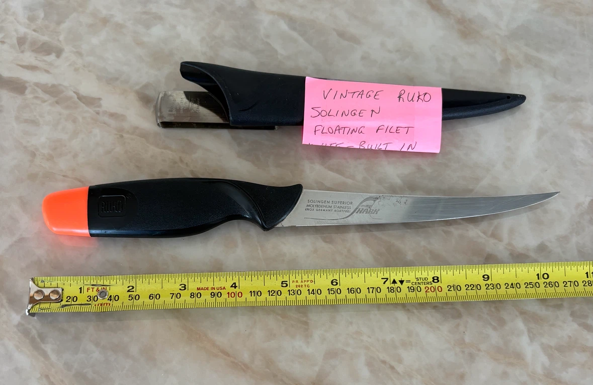 Vintage Ruko self sharpening Floating Filet Knife