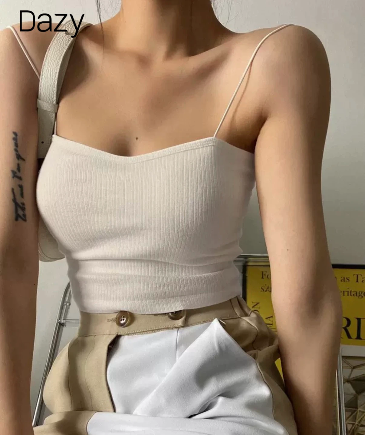 Dazy Women's Ribbed Camisole Top - photo 3