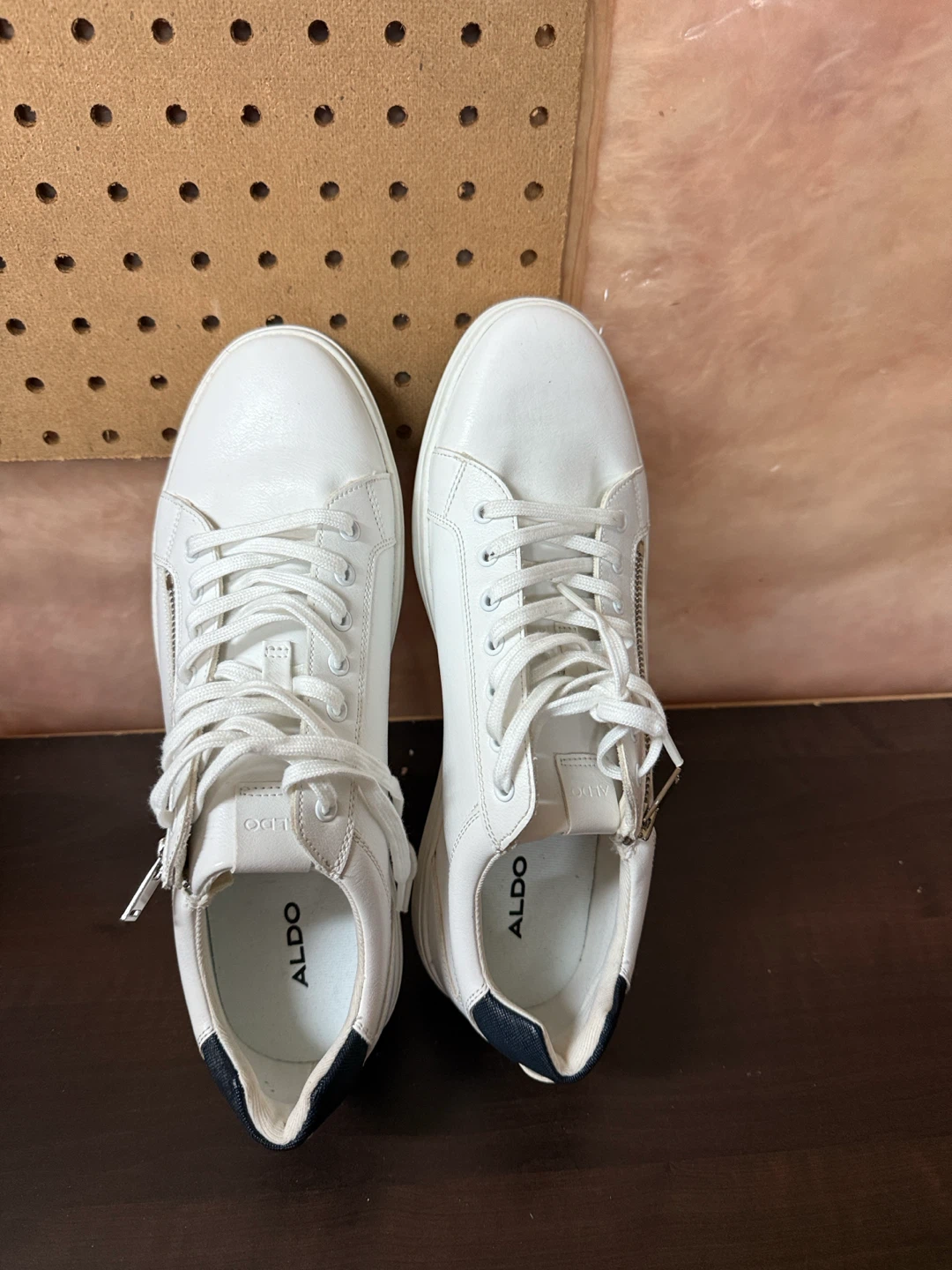 ALDO White Leather Zip Sneakers - photo 2