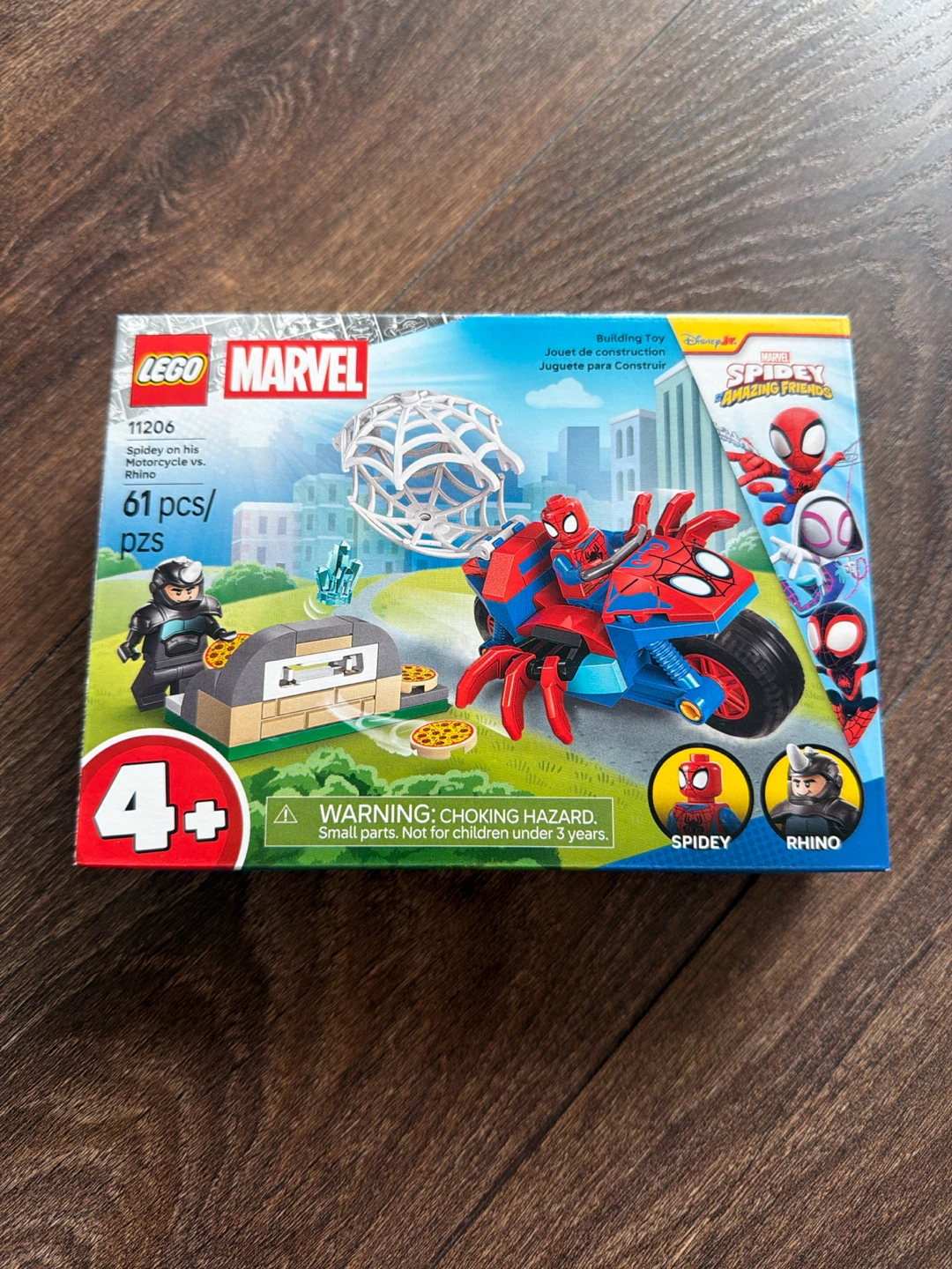 LEGO Marvel Spidey's Motorcycle vs. Rhino 11206
