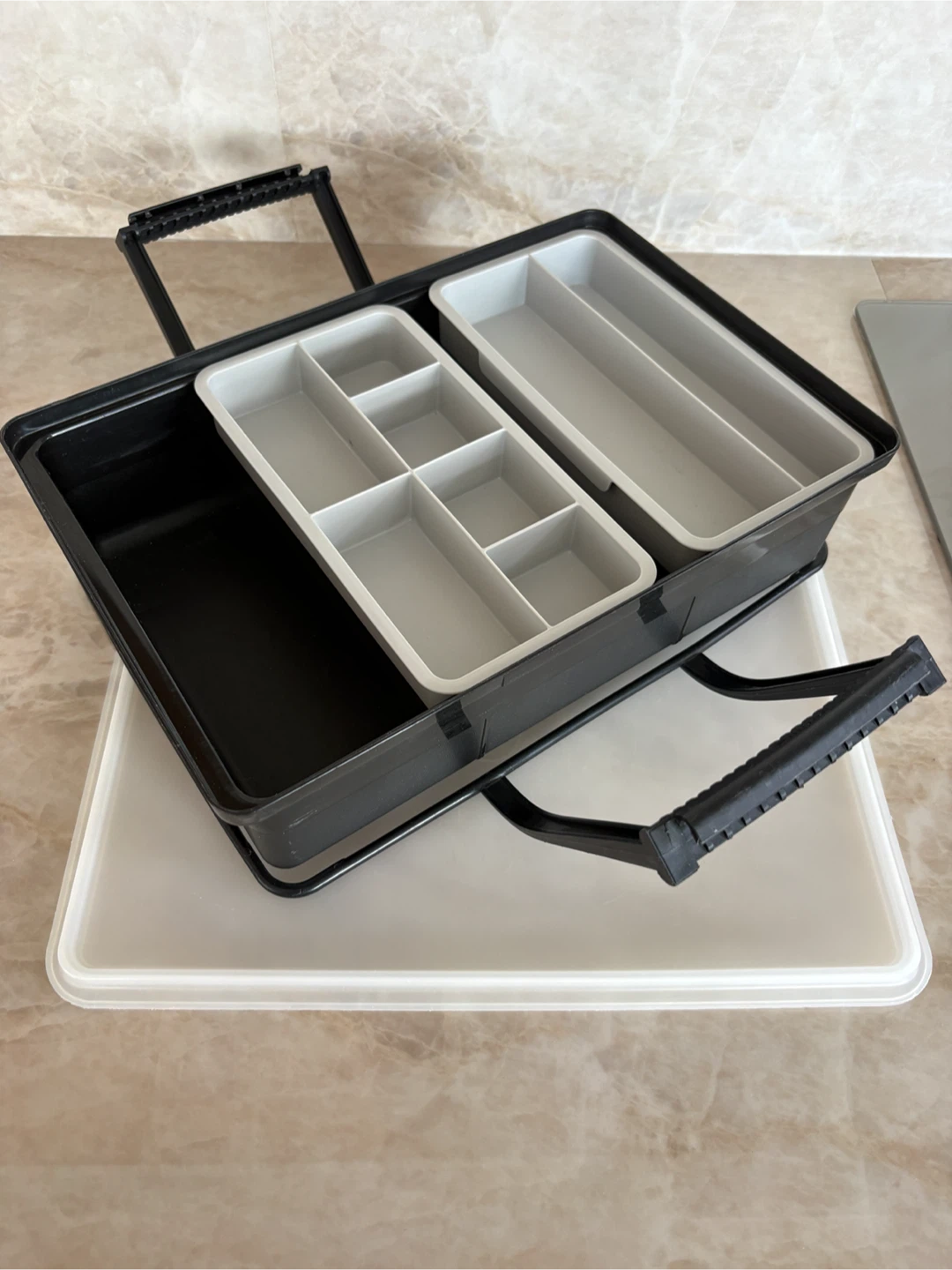 Large Tupperware Storage Box with Organizers