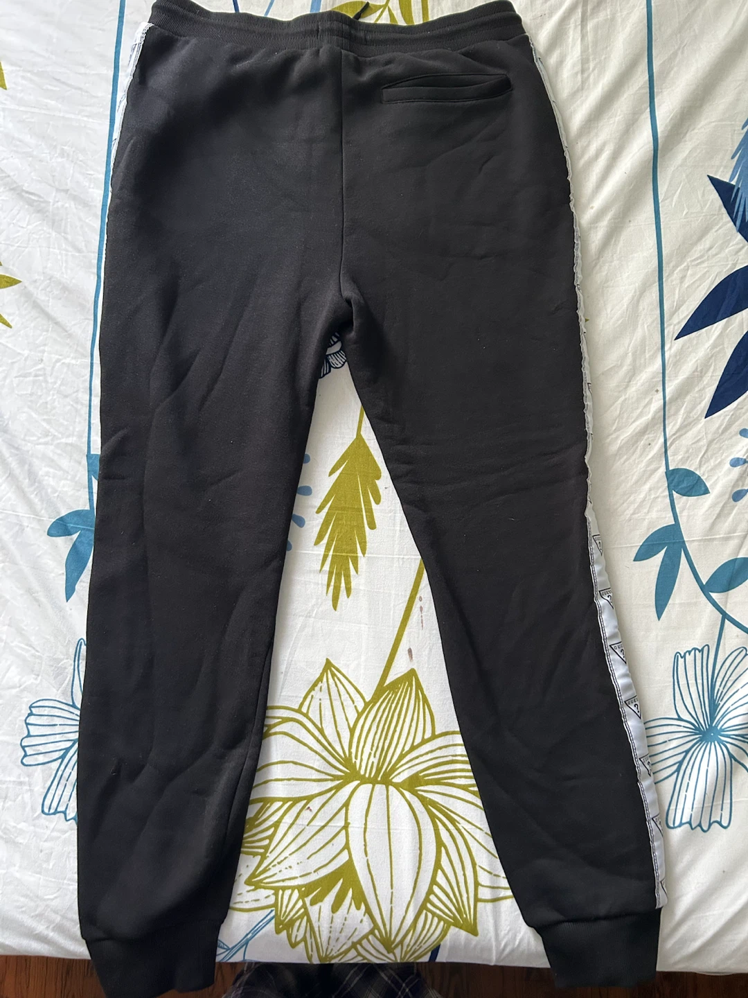 Guess Black Joggers with Logo Tape - Size M - photo 2