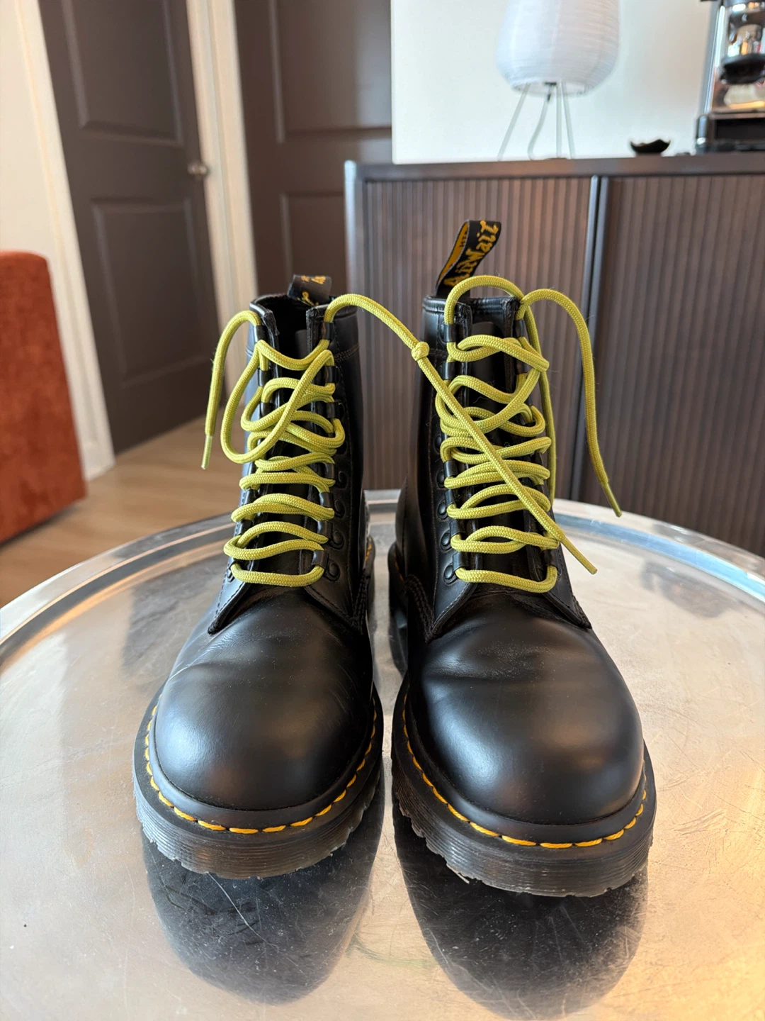 Dr. Martens AirWair Boots with Green Laces