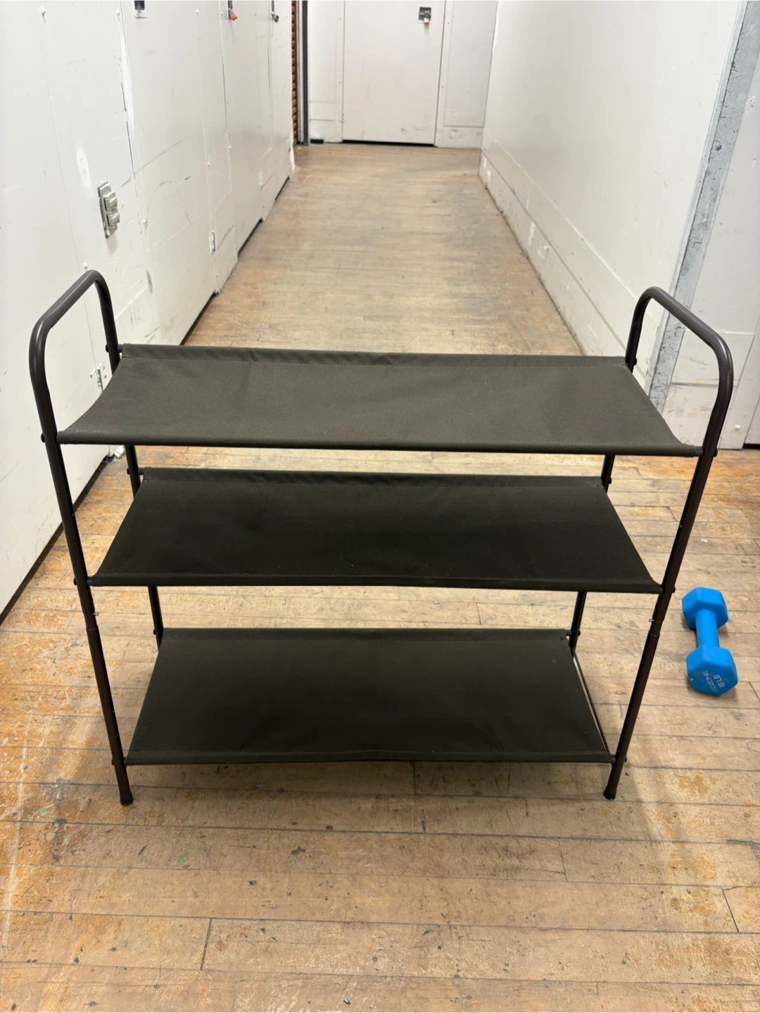3-Tier Black Shoe Rack
