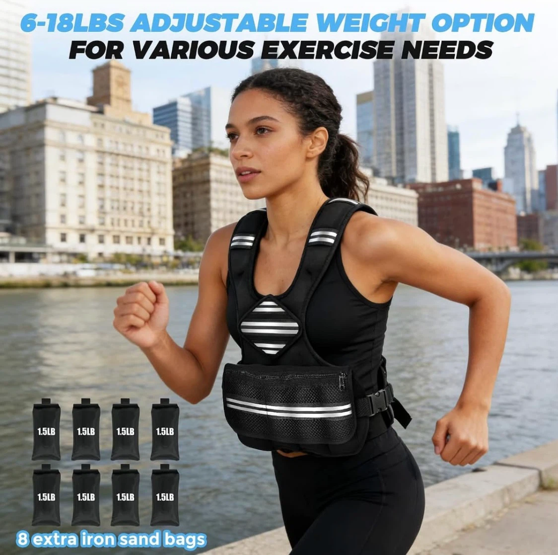 Adjustable Weighted Vest 6-18 LBS