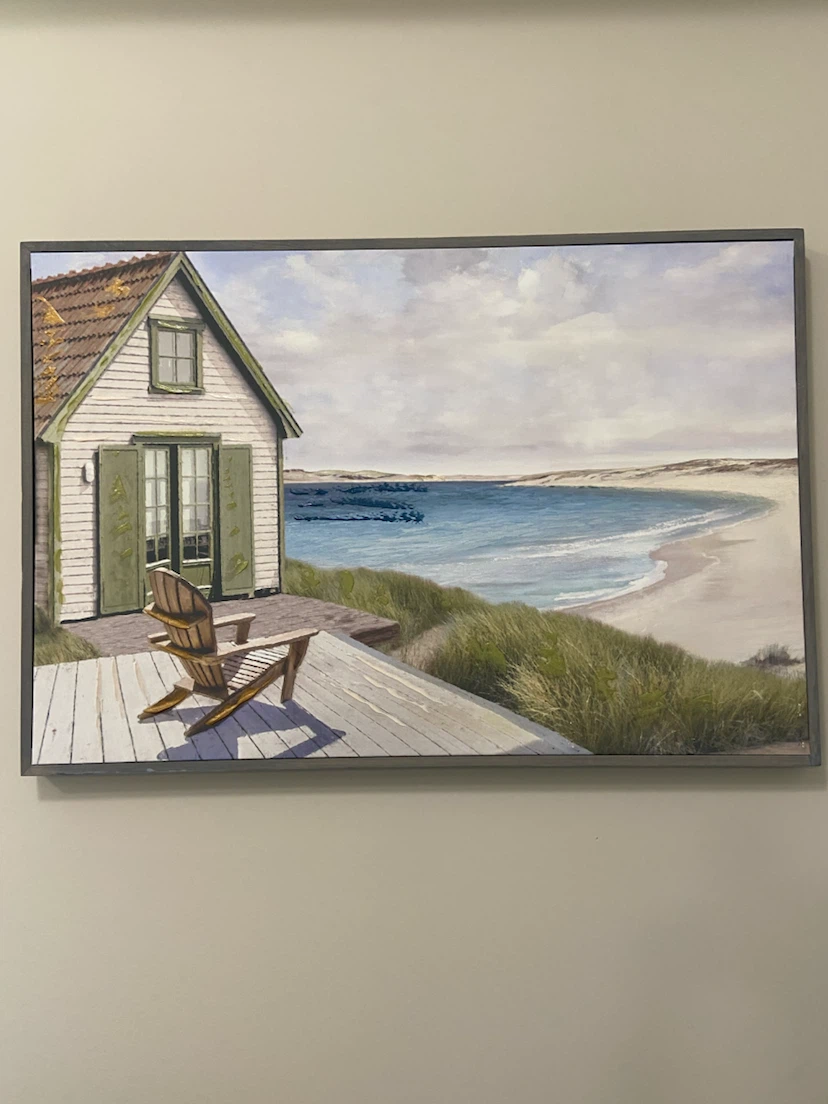Beach Cabin Landscape Wall Art