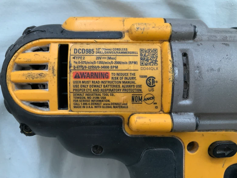 DeWalt Hammer impact drill with 5 amp battery Charger Case - photo 4