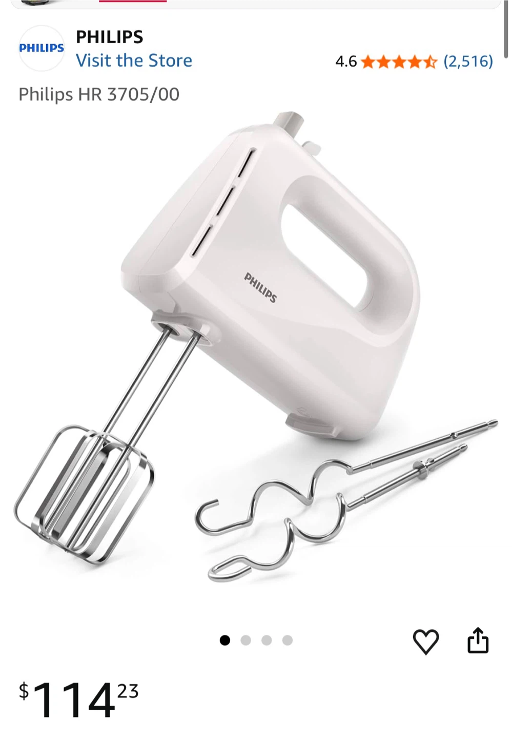 Moving Sale-Philips HR 3705 Hand Mixer - photo 5