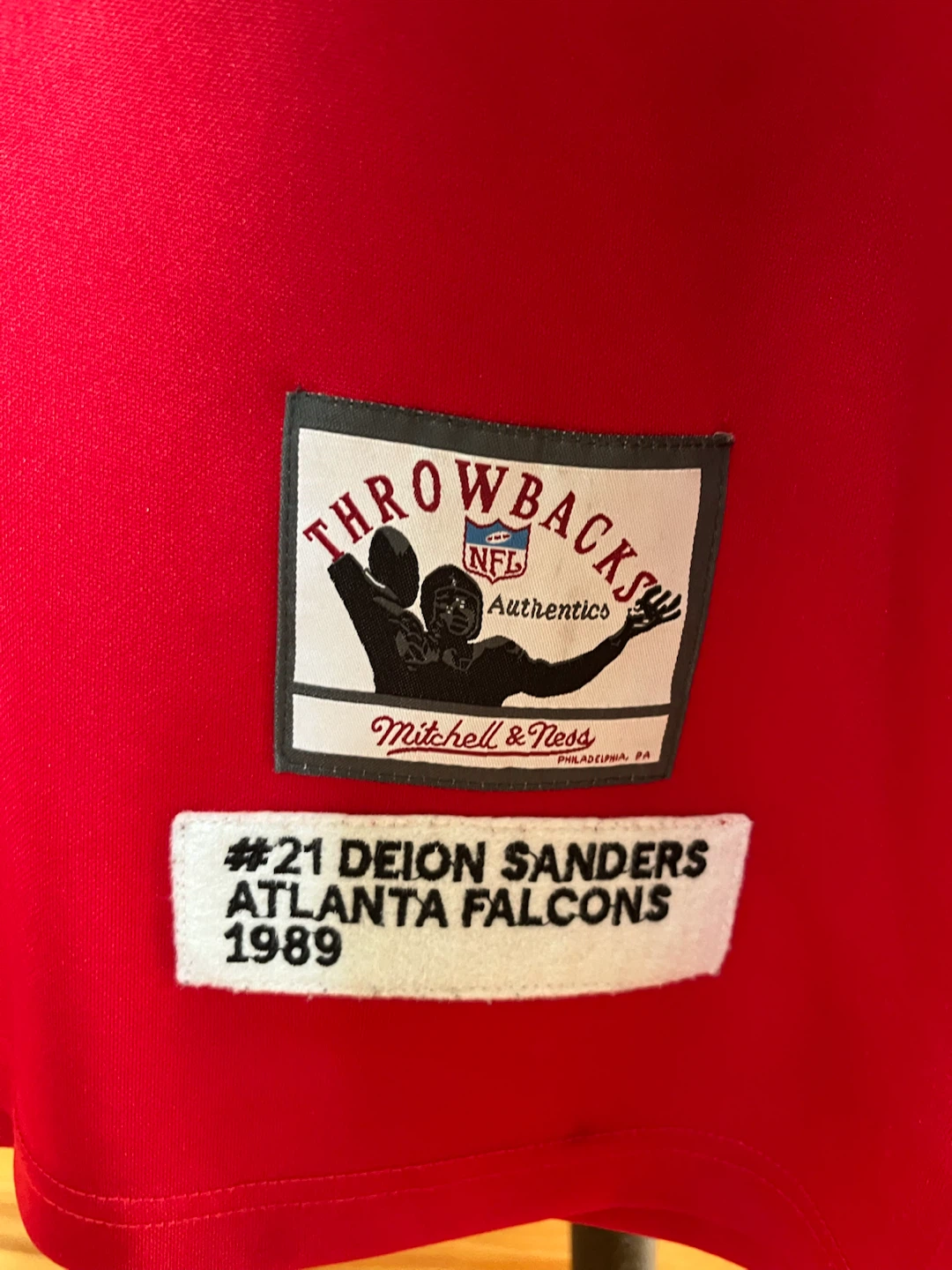 This Mitchell & Ness Atlanta Falcons Deion Sanders jersey. - photo 2