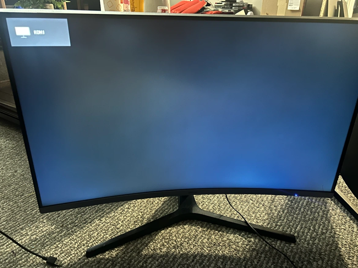 32” Samsung Curved Monitor w/ Power Cord & HDMI Cord - photo 2