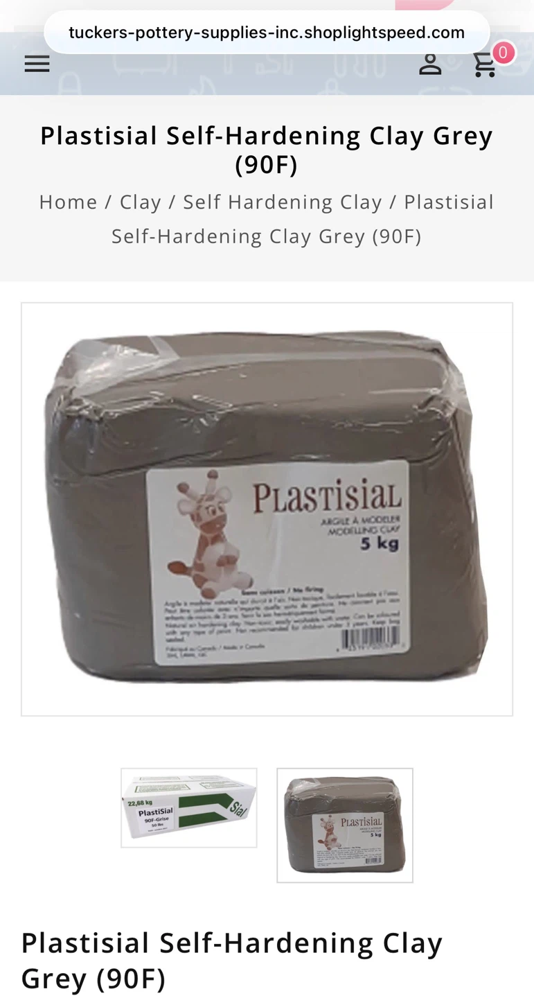 Unopened Self Hardening Clay