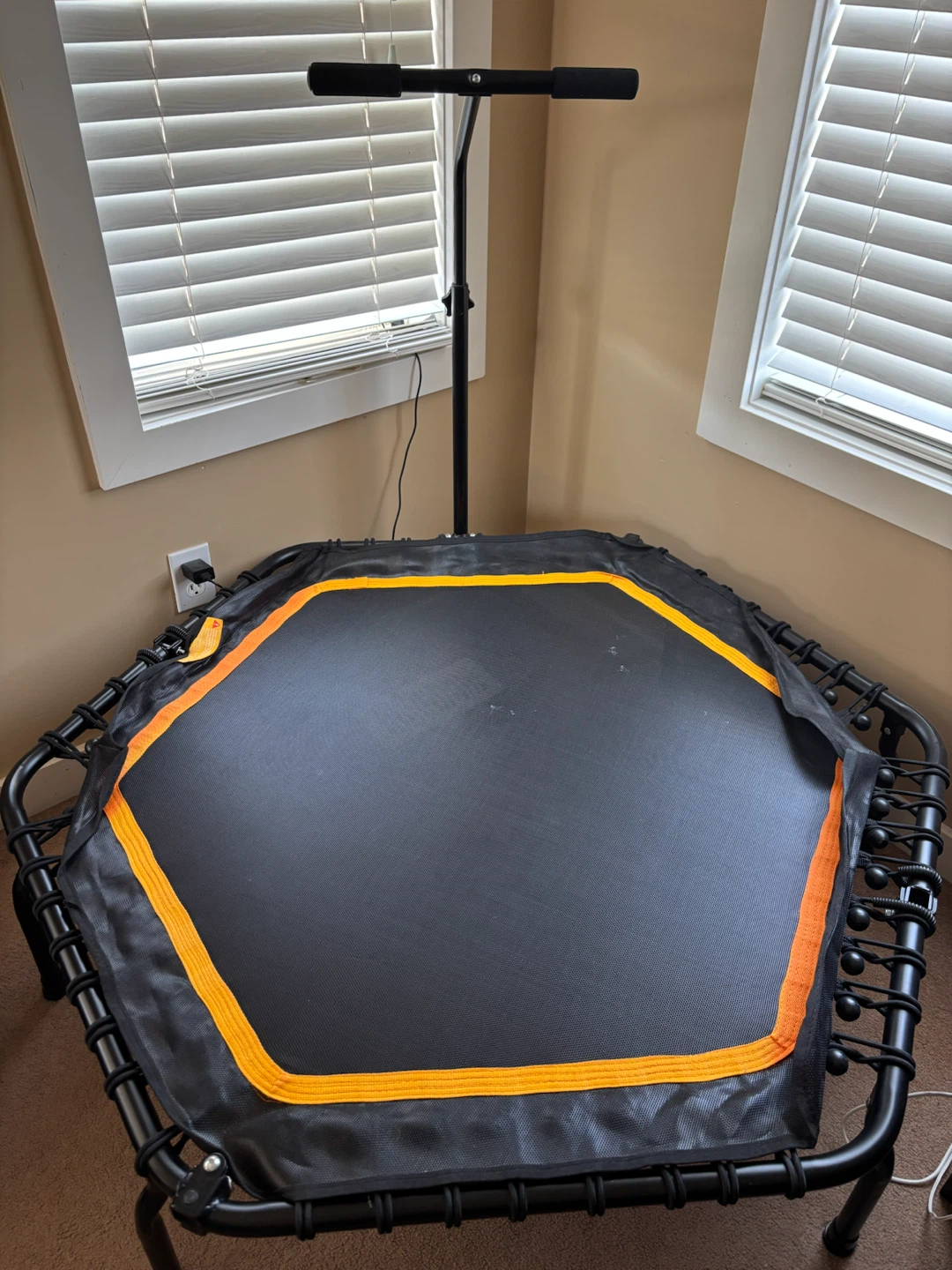 Hexagon Mini Trampoline with Handle