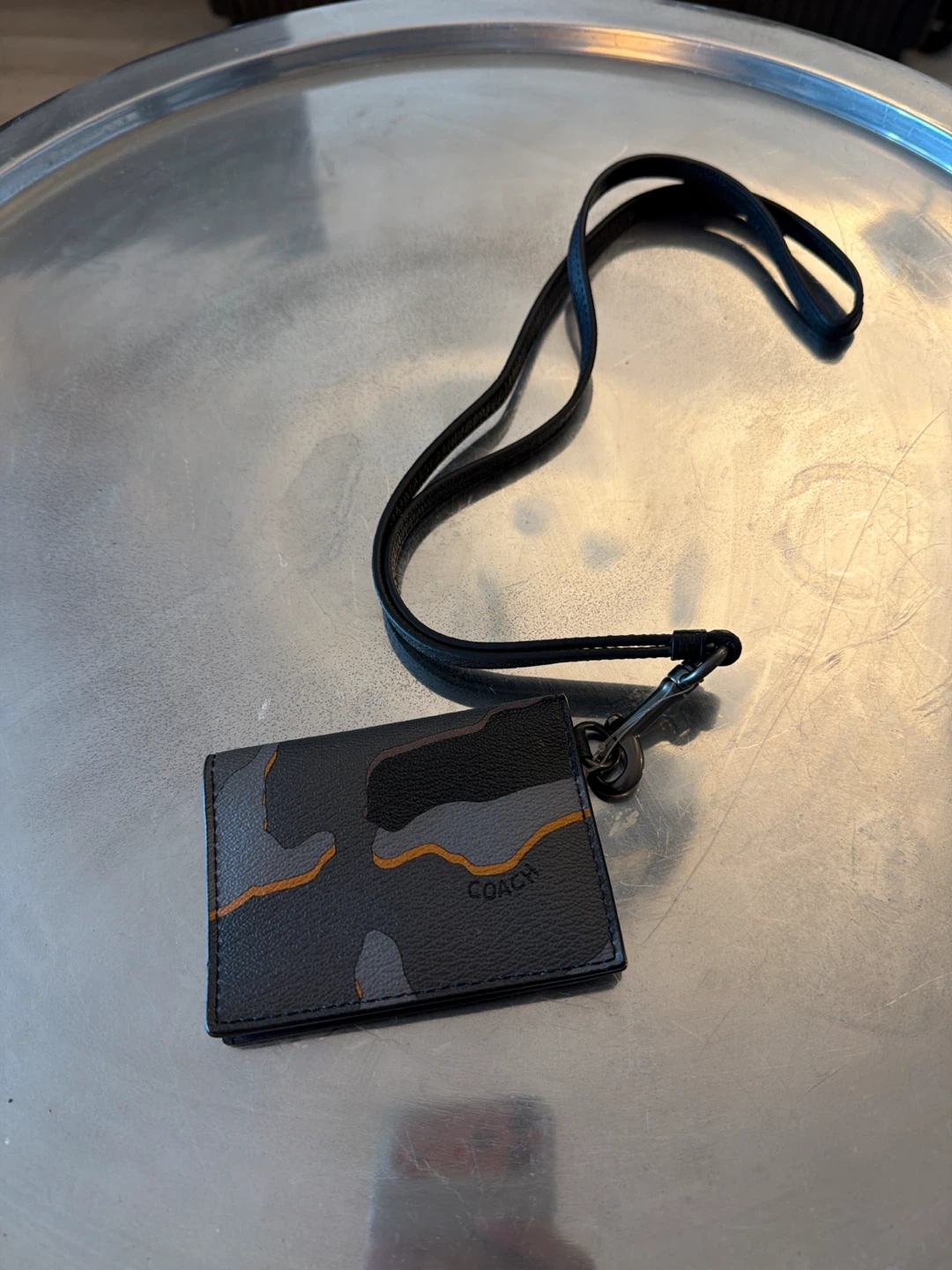 Coach Camo Lanyard Card Holder