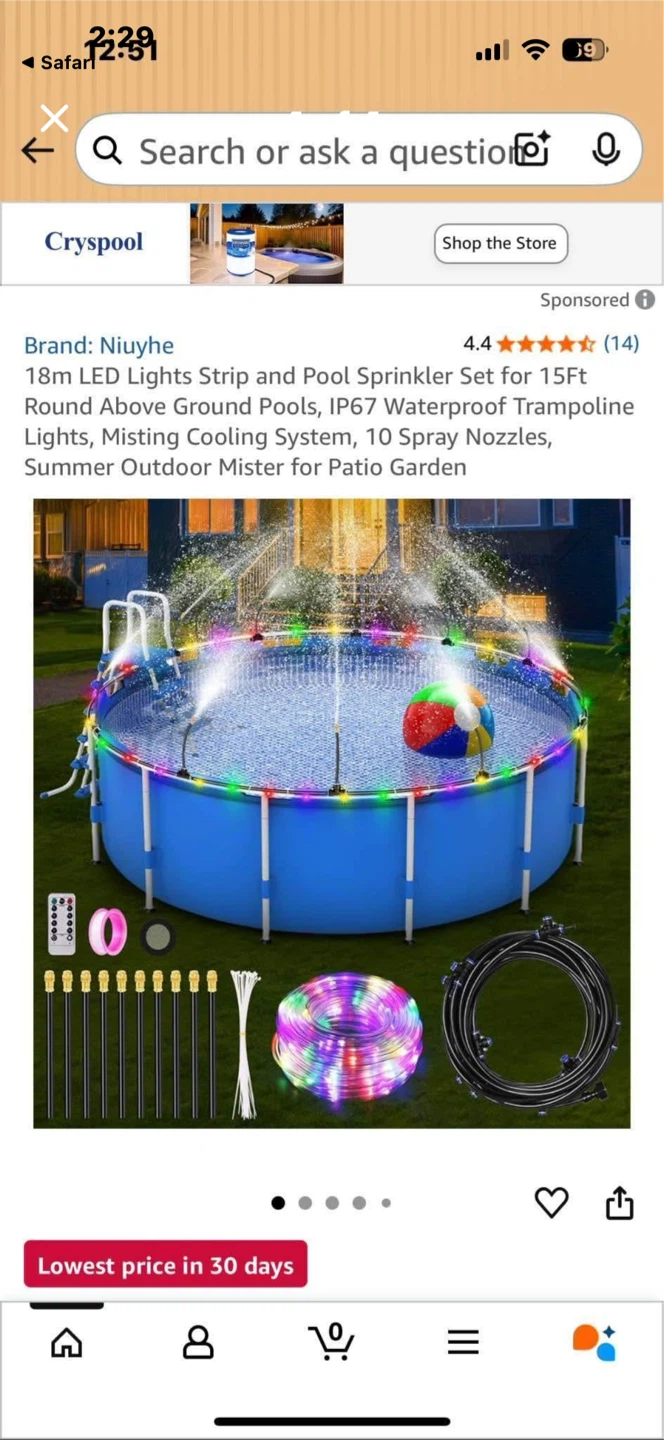 NEW 18m Pool Lights & Mister - photo 3