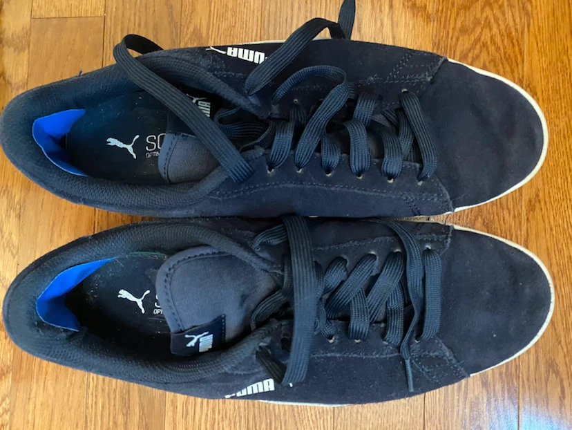 Puma Navy Suede Sneakers