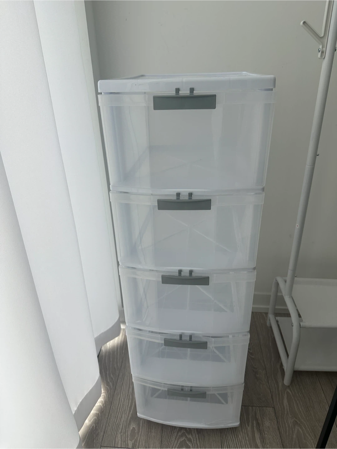 Clear 5-Drawer Storage Unit