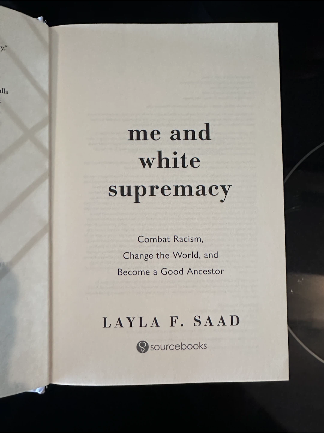 Book: Me and White Supremacy Layla F. Saad
