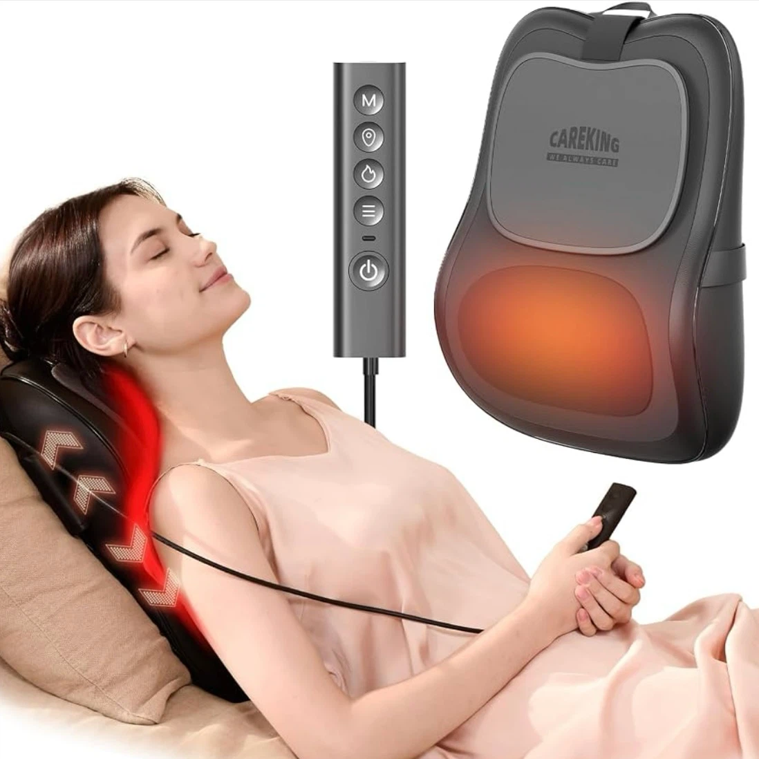 Brand New CAREKING Back and Neck Massager With Heat