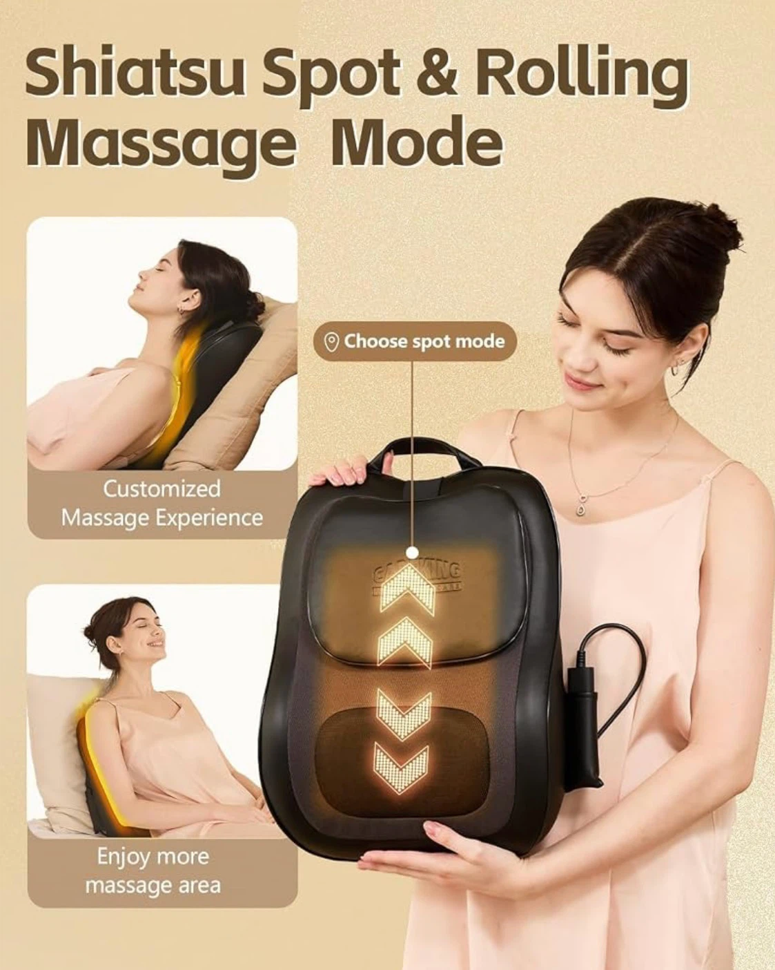 Brand New CAREKING Back and Neck Massager With Heat - photo 3