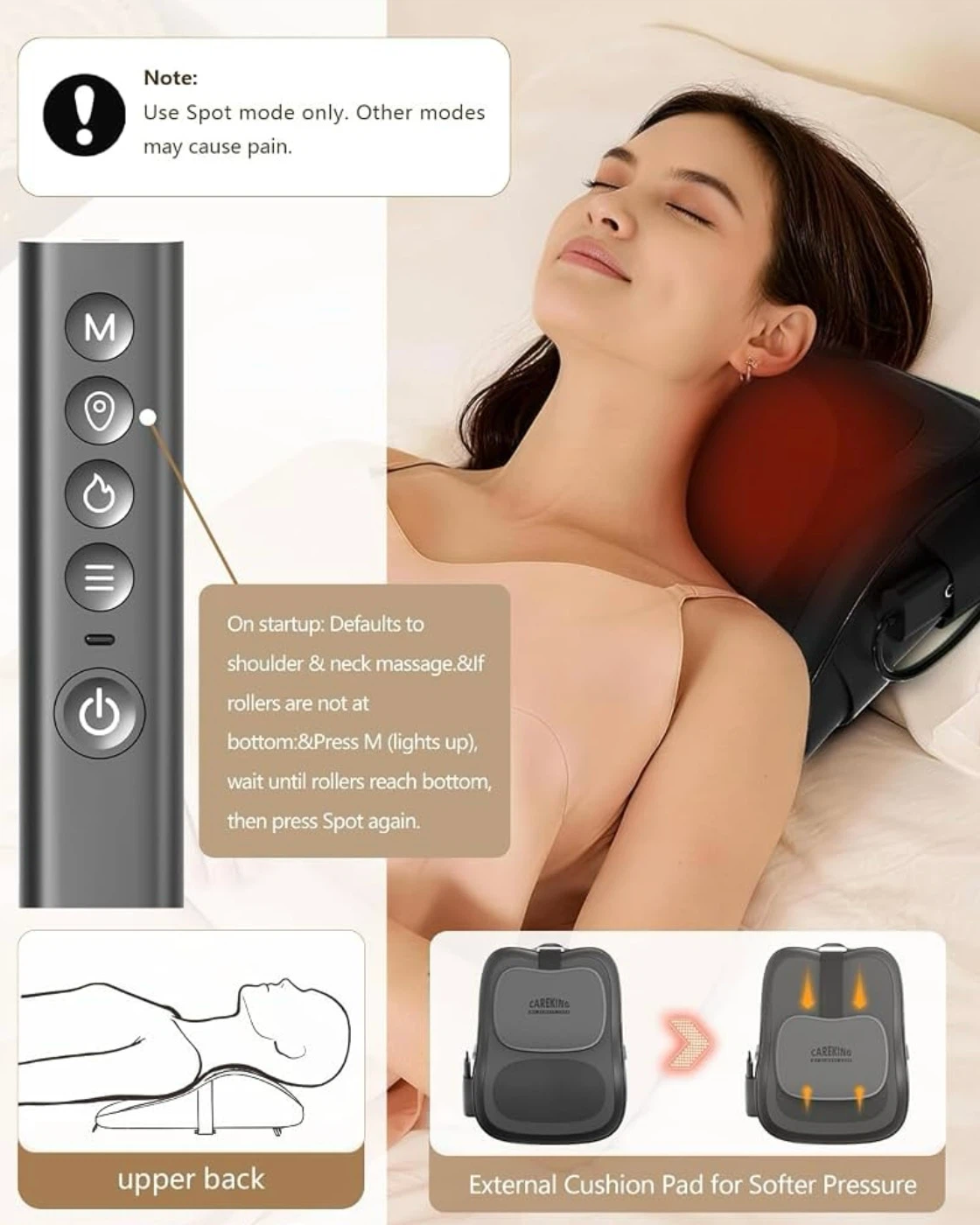 Brand New CAREKING Back and Neck Massager With Heat - photo 5