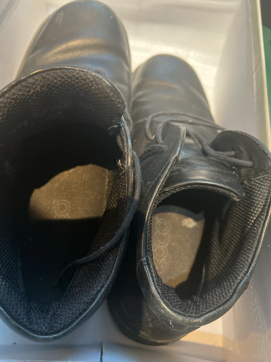 ECCO Black Leather Lace-up Boots Size 42 - photo 4