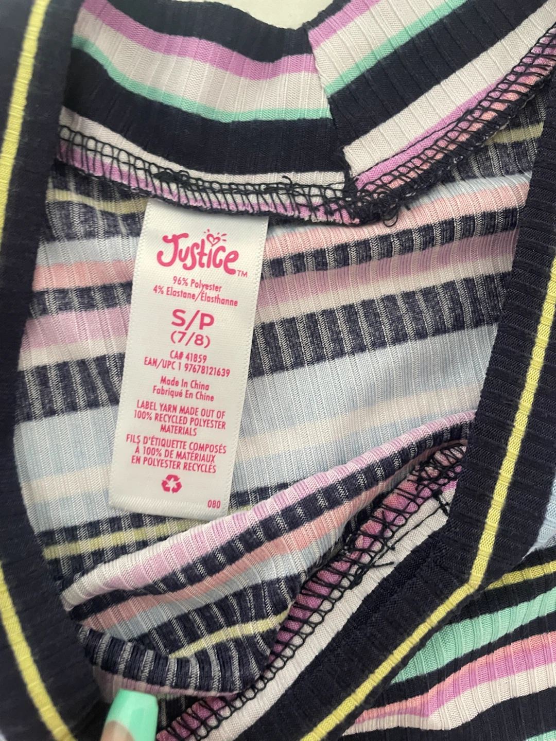 Justice Striped Top - photo 3