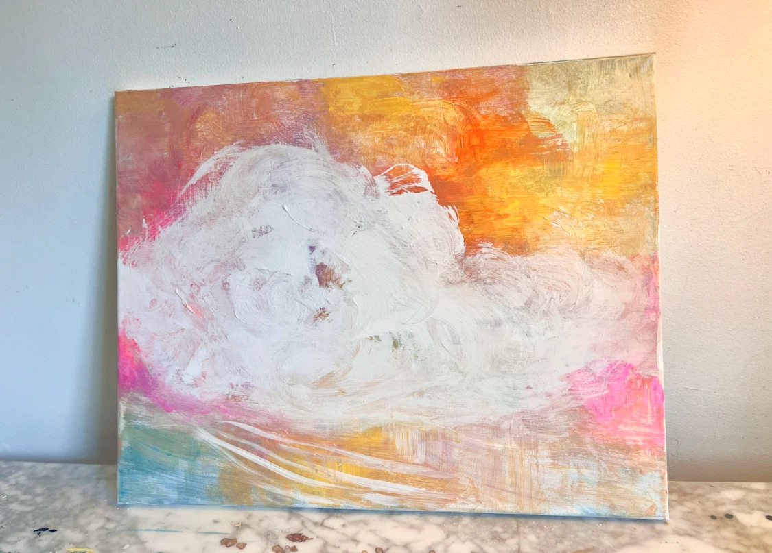 Abstract Cloud Painting 16 x 20 - photo 2