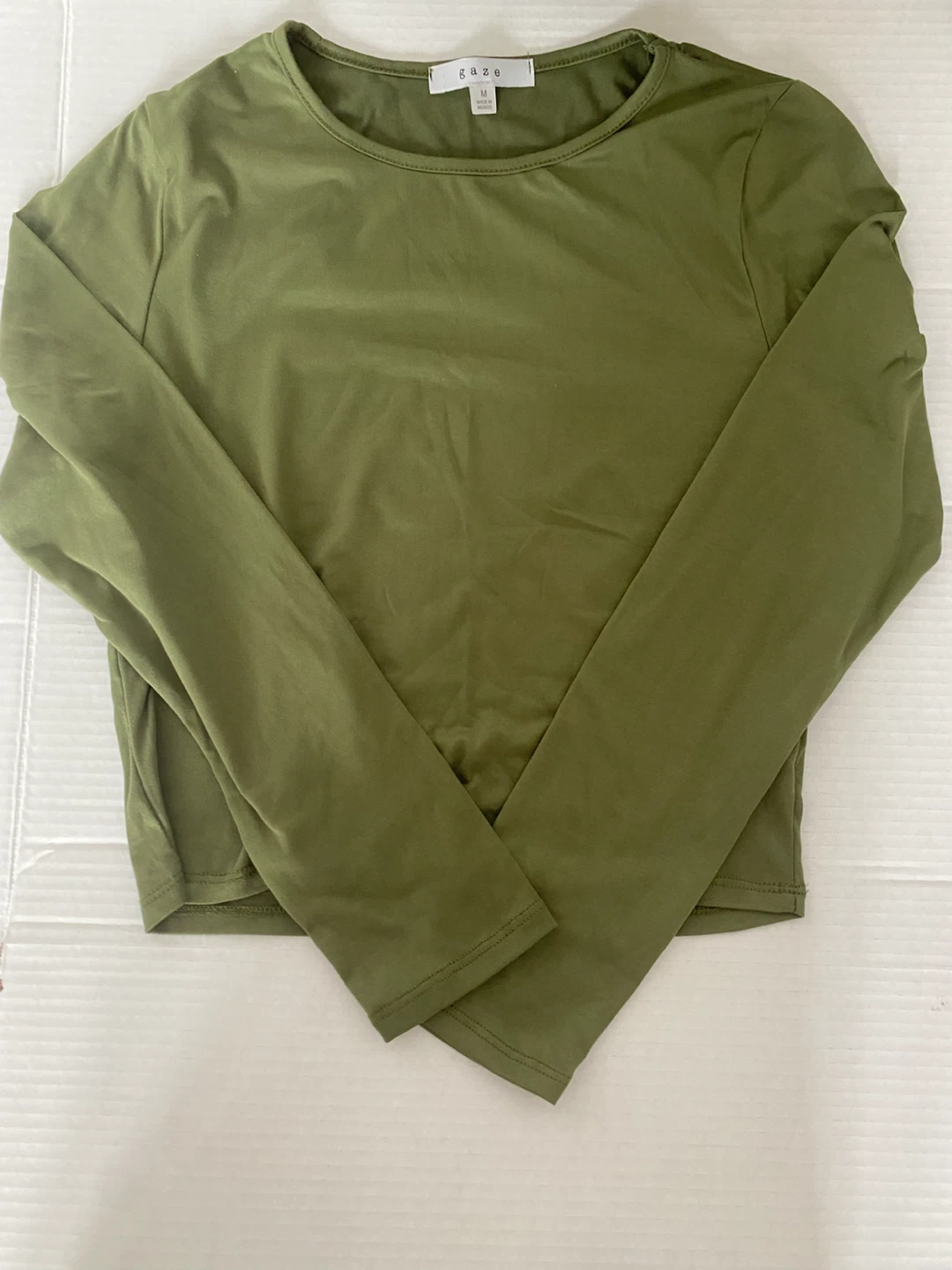 Gaze Long Sleeve Top - Olive Green