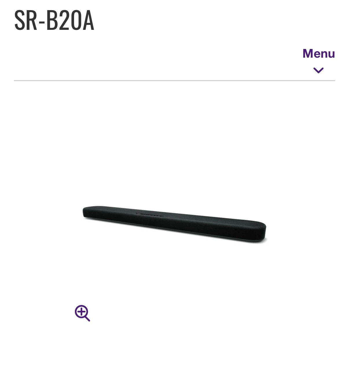 Yamaha SR-B20A Soundbar