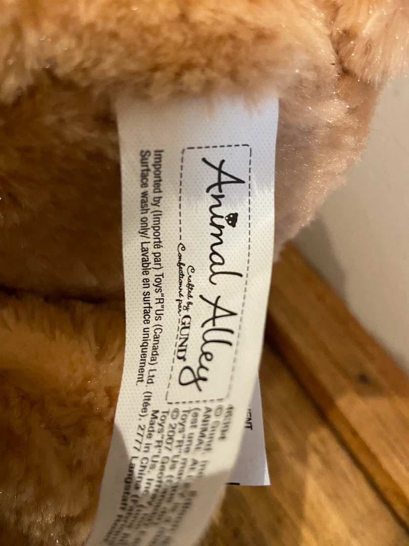 New Animal Alley Hughbert Stuffed Bear 13” - photo 4