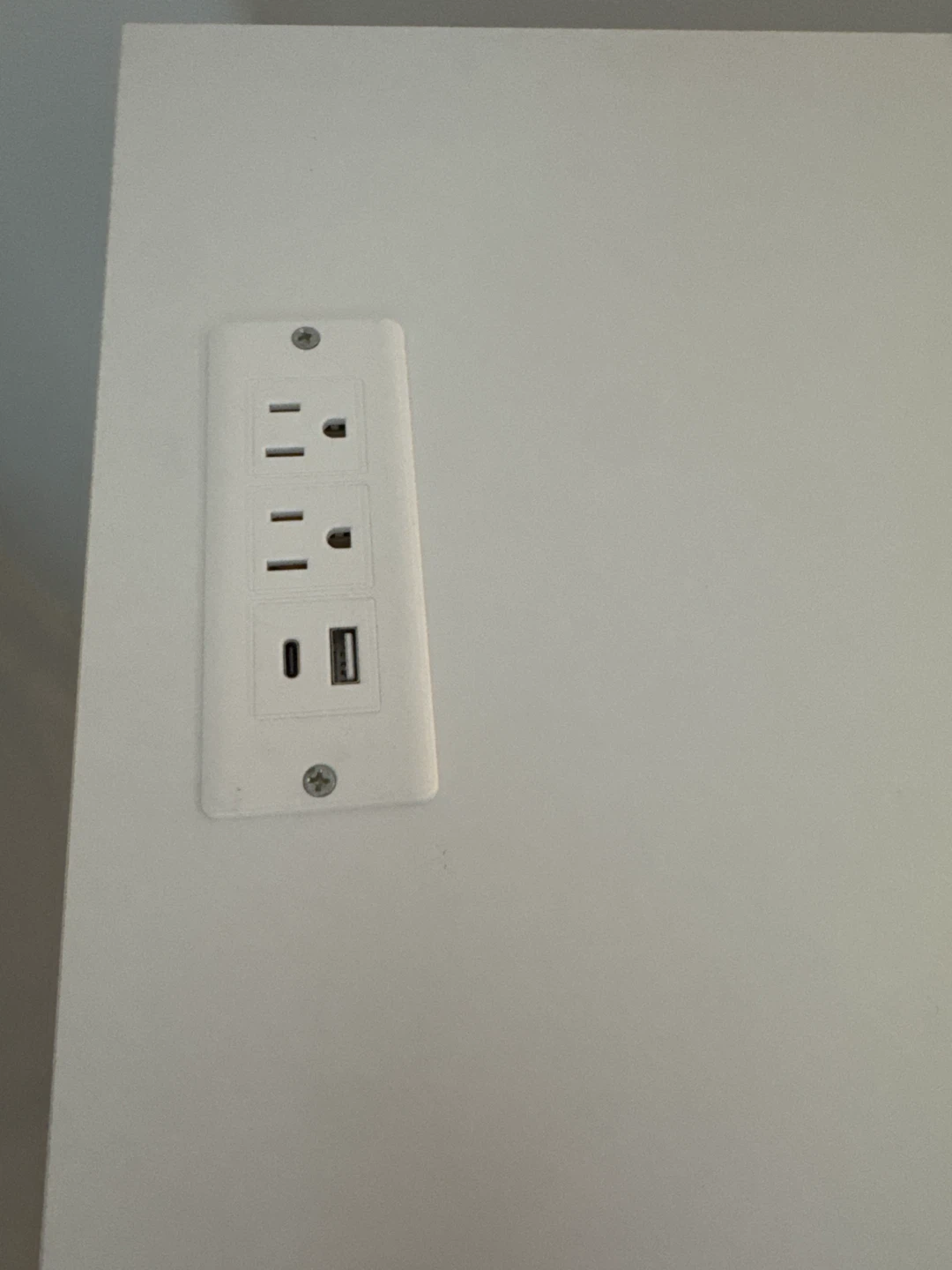 White Clothing Rack with Drawers with charging station - photo 2