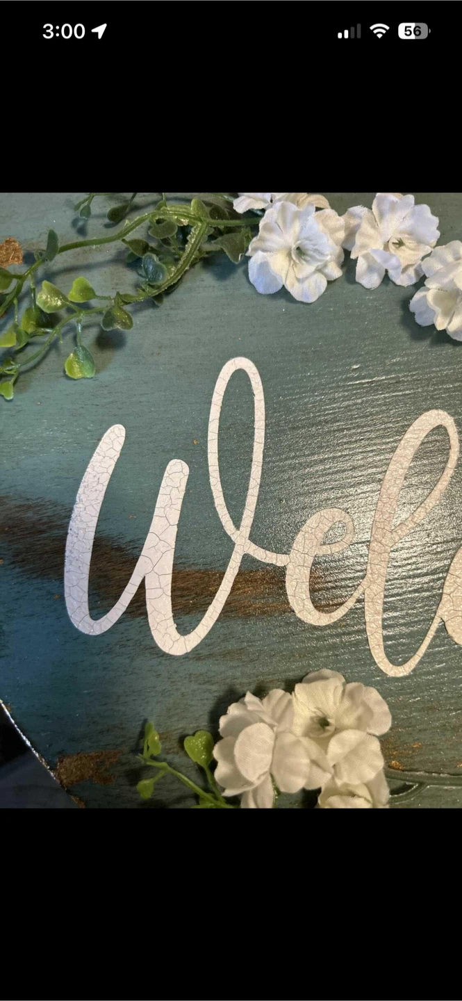 Hand painted wood bird door sign - photo 4