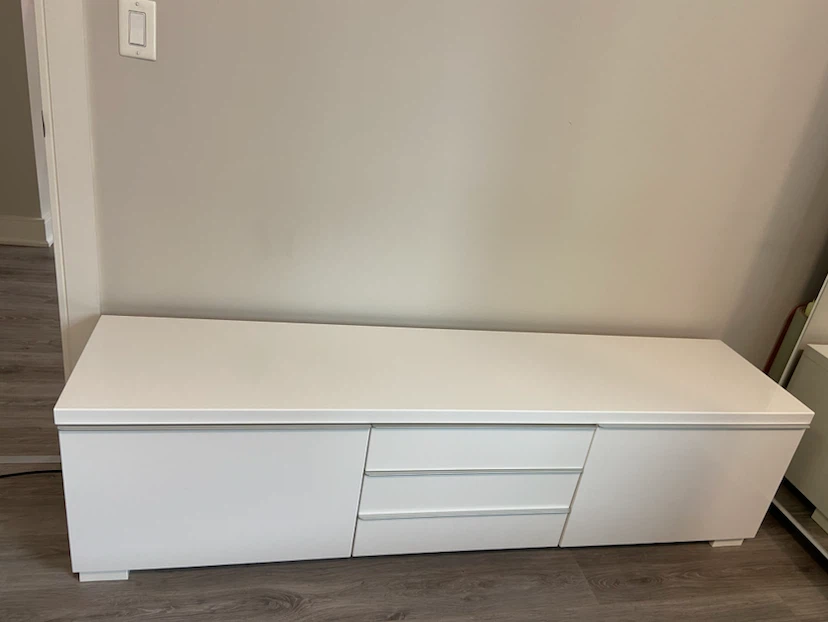 White Sideboard with cabinets