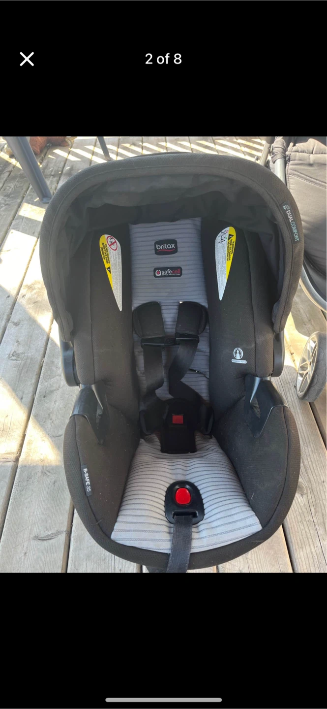 Britax B-Agile Double Stroller with B-Safe Car Seat - photo 2